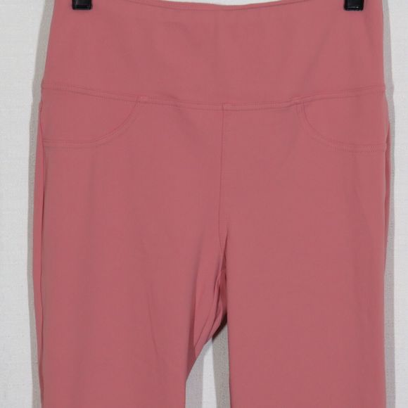 Halara Pink High Waist Back Pocket Active Yoga Flare Leggings SMALL TALL - Picture 3 of 6